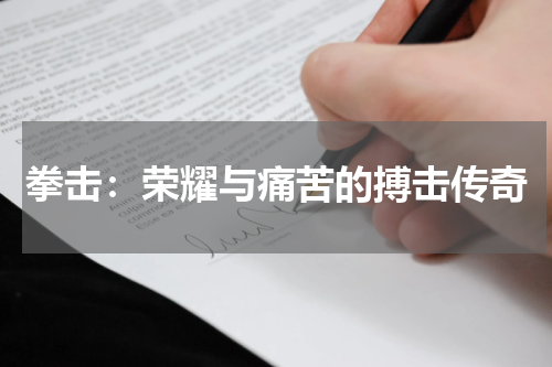 拳击：荣耀与痛苦的搏击传奇